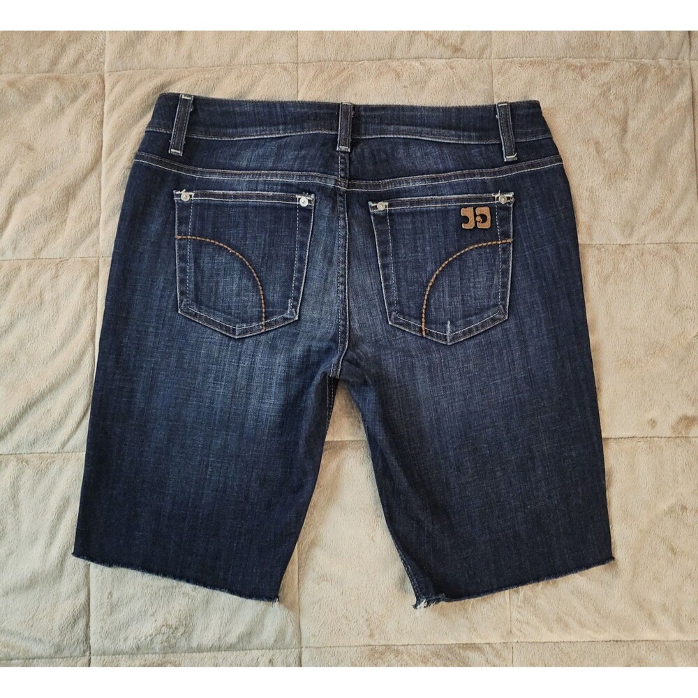Joe's Jeans Honey Low Rise Bermuda Cutoff Denim Shorts Women's 29 Dark Wash Y2K